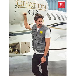 Waistcoat (200 g/m²) in polyester and cotton
