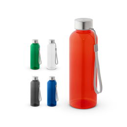 100% rPET bottle with glossy translucent finish 600 mL