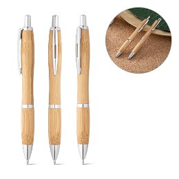 Bamboo ball pen with black ink