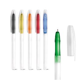 PP ball pen with coloured nose cone