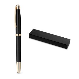 Metal rollerball with gold trim
