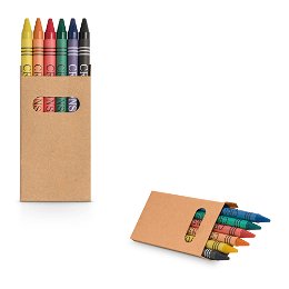 Box with 6 crayon