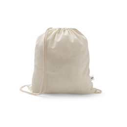 Drawstring bag in recycled cotton (70%) and polyester (30% rPET) (150 g/m²)