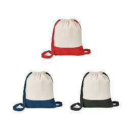 Saco tipo mochila 100% algodão (180 g/m²)