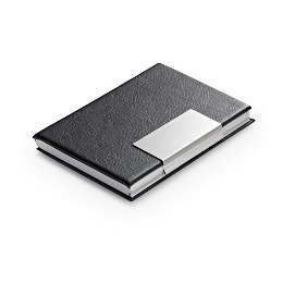 Porte-cartes en aluminium et PU