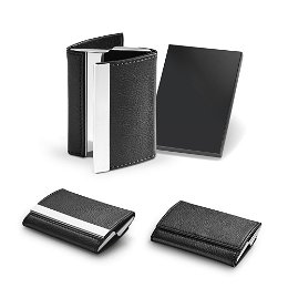 Double metal card holder
