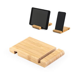 Bamboo mobile phone holder