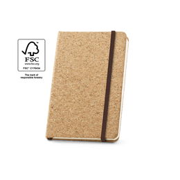 Pocket cork notebook with plain pages