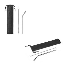 Reusable stainless steel straw