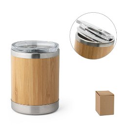 Bamboo and stainless steel cup 350 mL