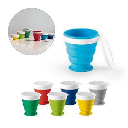 Silicone and PP folding travel cup 250 mL