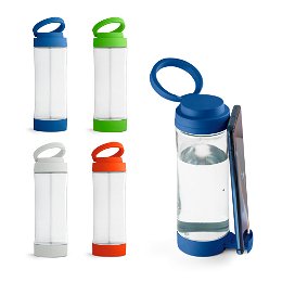 Glass sports bottle with PP cap 390 mL