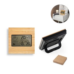 ABS and bamboo desk station
