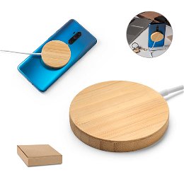 Bamboo wireless magnetic charger