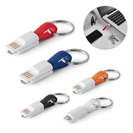 USB cable with 2 in 1 connector in ABS and PVC