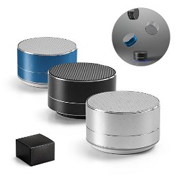 Aluminium portable speaker with microphone