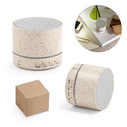 ABS and straw fibre speaker with microphone
