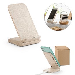 Mobile phone holder with wireless charger