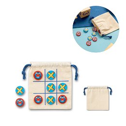 Classic 10-piece plywood Tic Tac Toe game