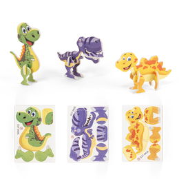 Puzzle 3D en papier et EVA en forme de dinosaure