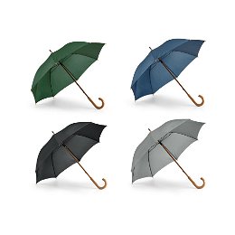 190T polyester umbrella with wooden handle