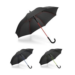 Guarda-chuva em poliéster com cabo e varetas em vidro
