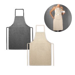 Apron with recycled cotton