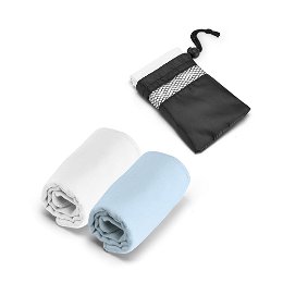 Microfibre sports towel with 190T pouch
