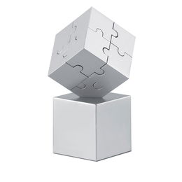 Puzzle 3D metálico e magnético