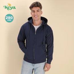 Sweatshirt com Capuz + Fecho Adulto 