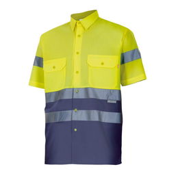 Camisa Bicolor Mc Av Velilla