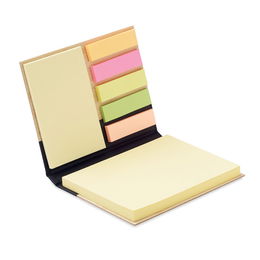 Set sticky notes capa de bambu