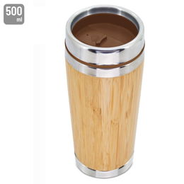 Copo Termo Bambu Dupla Capa 500ml