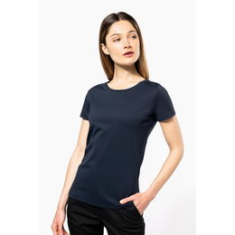 T-shirt Supima® col rond manches courtes femme