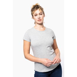 T-shirt col rond manches courtes femme