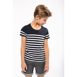 T-shirt marin col rond Bio enfant