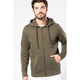 Sweat-shirt zippé capuche homme