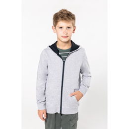 Sweat-shirt zippé capuche enfant