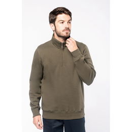 Sweat-shirt col zippé homme