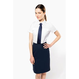 Chemise pilote manches courtes femme