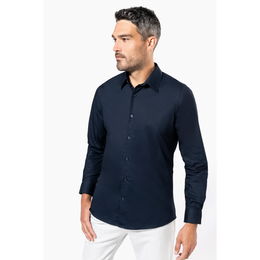 Chemise popeline manches longues homme