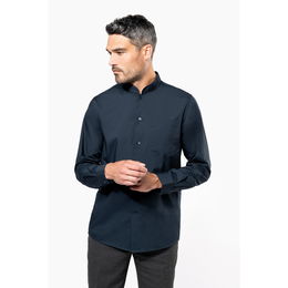 Chemise col mao manches longues