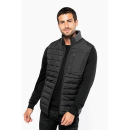 Bodywarmer bi-matière homme