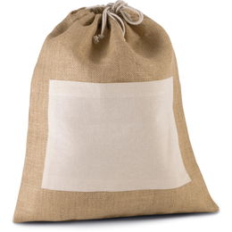 Jute drawstring bag