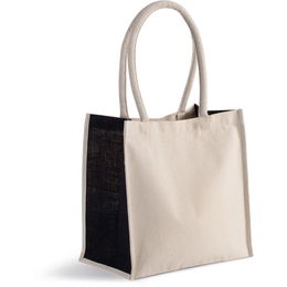 Cotton/jute tote bag - 17 L