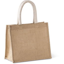 Jute canvas tote - medium