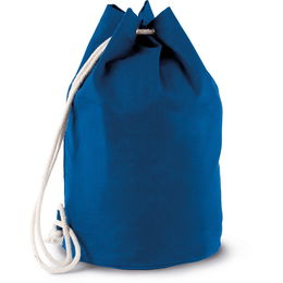 Cotton sailor-style bag with drawstring