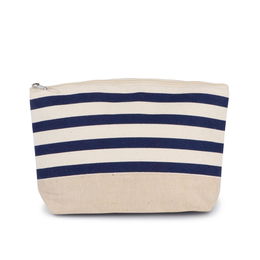 Nautical print accessories pouch