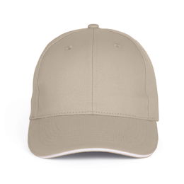 Baseball 6-panel cap with sandwich peak