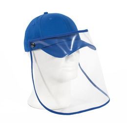 Casquette avec écran transparent